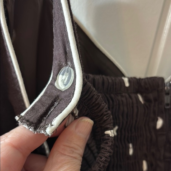 Madison Leigh Brown and White Spaghetti Strap Sundress - Picture 5 of 8